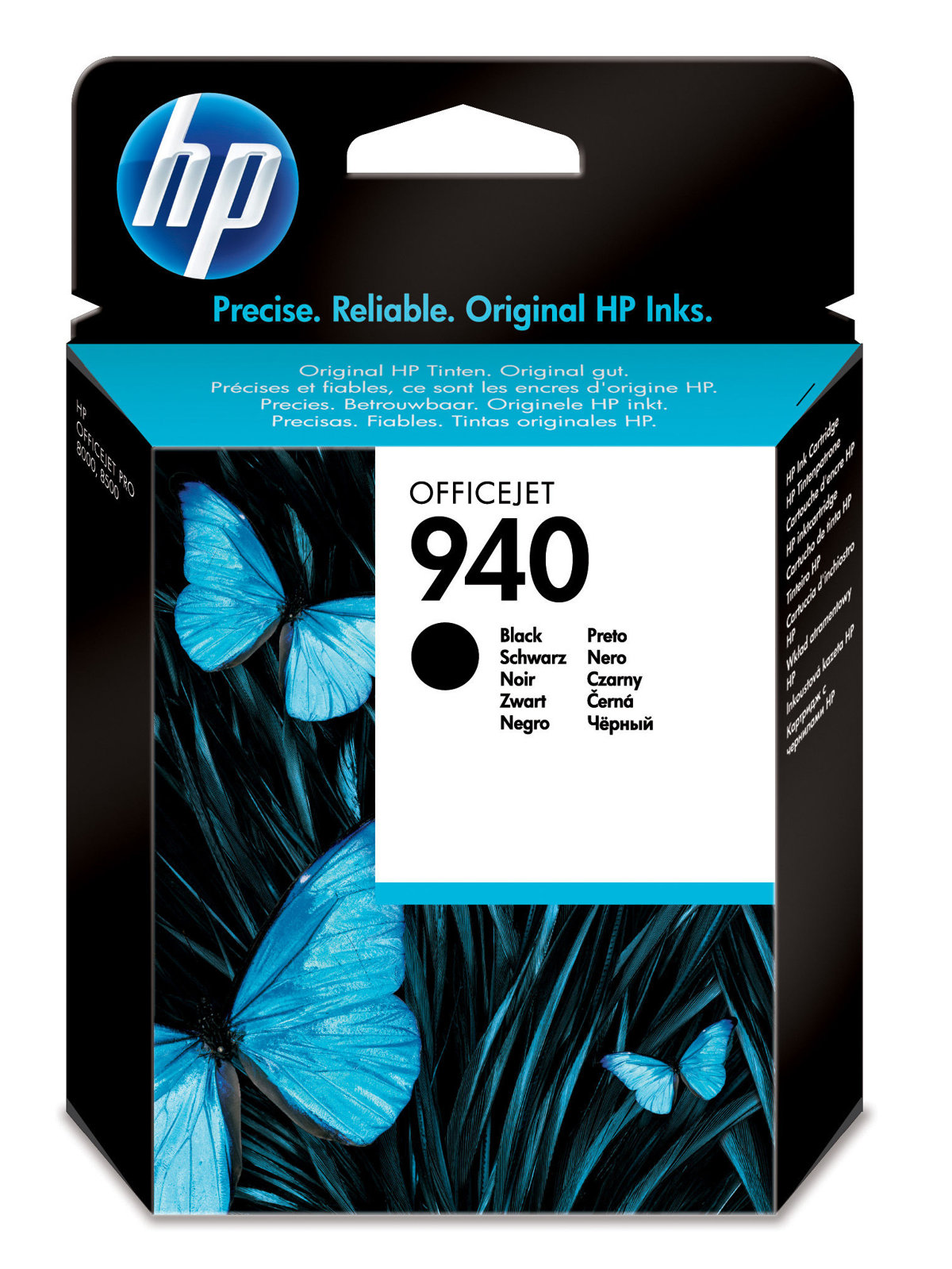 Cartouche d'encre HP 940 Noir (C4902AE) originale pour imprimantes HP Officejet Pro au Maroc. Le consommable noir le moins cher chez Devink.