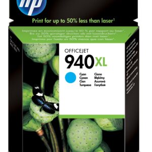 Cartouche d'encre HP 940XL Cyan (C4907AE) originale haute capacité pour imprimantes HP Officejet Pro au Maroc. Le consommable couleur le moins cher chez Devink.
