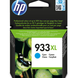 Cartouche d'encre HP 933XL Cyan (CN054AE) haute capacité originale pour imprimantes HP OfficeJet au Maroc. Le consommable couleur haute performance le moins cher chez Devink.