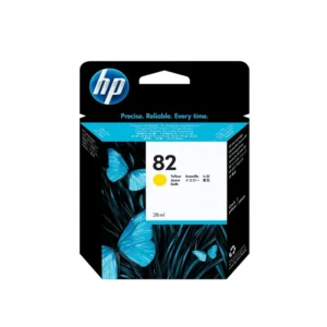 Cartouche d'encre HP 82 Jaune (CH568A) originale pour traceurs HP DesignJet au Maroc. Le consommable traceur haute précision le moins cher chez Devink.