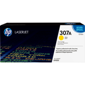 Cartouche de toner jaune HP 307A (CE742A) originale pour imprimante HP Color LaserJet Professional série CP5225 au Maroc. Toner LaserJet au prix le moins cher chez Devink.