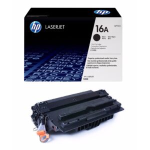Cartouche de toner noir HP 16A (Q7516A) originale pour imprimante HP LaserJet série 5200 au Maroc. Toner LaserJet au prix le moins cher chez Devink.