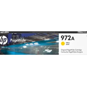 Cartouche HP 913A Jaune (F6T79AE) originale pour imprimante HP PageWide au Maroc. Consommable PageWide haute performance au prix le moins cher chez Devink.