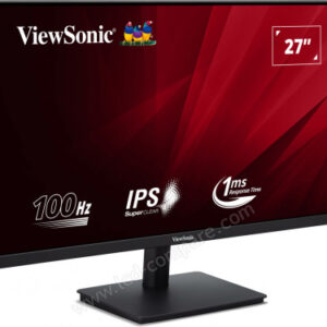 Moniteur ViewSonic VA270H 27 pouces Full HD avec technologie de soin oculaire et taux de rafraîchissement de 100Hz au meilleur prix au Maroc.