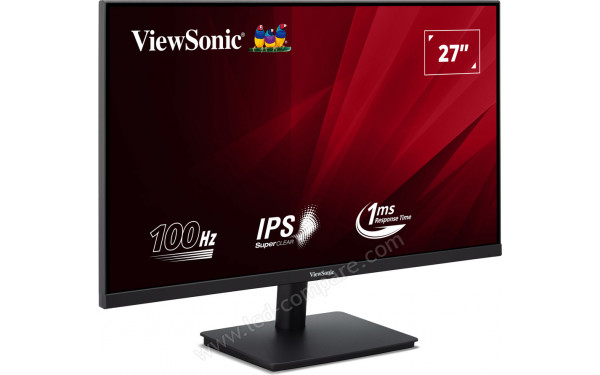 Moniteur ViewSonic VA270H 27 pouces Full HD avec technologie de soin oculaire et taux de rafraîchissement de 100Hz au meilleur prix au Maroc.