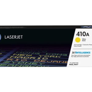 Cartouche de toner jaune HP 410X (CF412X) haute capacité originale pour imprimante HP Color LaserJet Pro série M452 et M477 au Maroc. Toner LaserJet au prix le moins cher chez Devink.