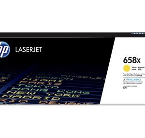 Cartouche de toner HP 658A Jaune (W2002A) originale avec technologie JetIntelligence pour HP LaserJet Enterprise M751 au meilleur prix au Maroc.