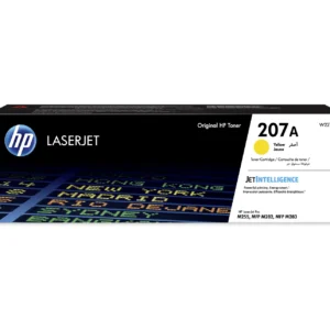 Cartouche de toner jaune HP 207X (W2212X) haute capacité originale pour imprimante HP Color LaserJet Pro série M255 et M282 au Maroc. Toner LaserJet au prix le moins cher chez Devink.