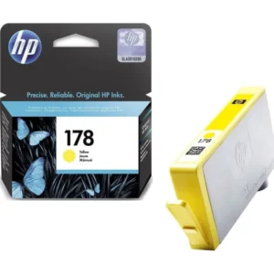 Cartouche d'encre HP 178 Jaune (CB320HE) originale pour imprimantes HP Photosmart au Maroc. Le consommable d'impression le moins cher chez Devink.