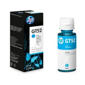 Bouteille d'encre HP GT52 Cyan (M0H54AE) originale pour imprimantes HP Smart Tank au Maroc. Le consommable de recharge le moins cher chez Devink.