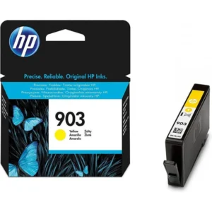 Cartouche d'encre HP 903 Jaune (T6L95AE) originale pour imprimantes HP OfficeJet au Maroc. Le consommable couleur le moins cher chez Devink.
