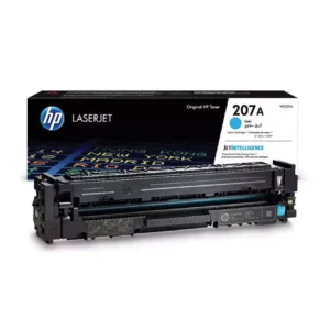 Cartouche de toner HP 207A Cyan (W2211A) originale pour imprimante HP Color LaserJet Pro M255 et MFP M282/M283 au meilleur prix au Maroc.