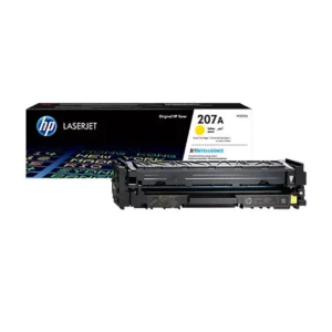 Cartouche de toner HP 207A Jaune (W2212A) originale pour imprimante HP Color LaserJet Pro M255 et MFP M282/M283 au meilleur prix au Maroc.