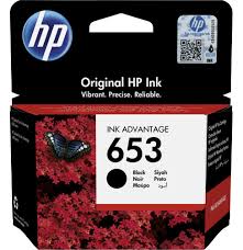 Cartouche d'encre HP 653 Noir (3YM75AE) originale pour imprimante HP Advantage au Maroc. Consommable HP noir au prix le moins cher chez Devink.