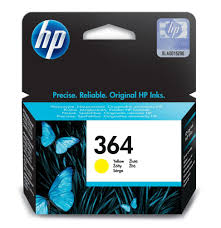 Cartouche d'encre HP 364 Jaune (CB320EE) originale pour imprimante HP Photosmart au Maroc. Consommable HP jaune au prix le moins cher chez Devink.