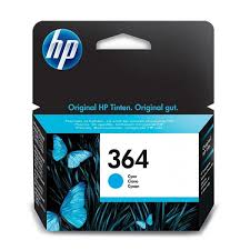 Cartouche d'encre HP 364 Cyan (CB318EE) originale pour imprimante HP Photosmart au Maroc. Consommable HP cyan au prix le moins cher chez Devink.