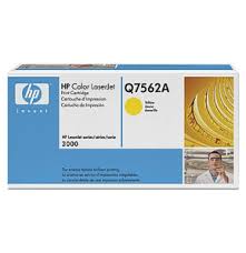 Cartouche de toner jaune HP Q7562A originale pour imprimante HP Color LaserJet série 3000 au Maroc. Toner LaserJet au prix le moins cher chez Devink.