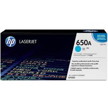 Cartouche de toner cyan HP 650A (CE271A) originale pour imprimante HP Color LaserJet Enterprise série CP4525 au Maroc. Toner LaserJet au prix le moins cher chez Devink.