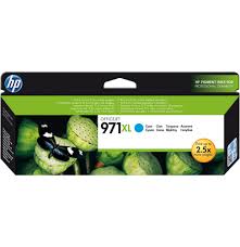 Cartouche d'encre HP 971XL Cyan (CN626AE) haute capacité originale pour imprimantes HP OfficeJet Pro X au Maroc. Le consommable couleur haute performance le moins cher chez Devink.