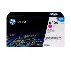 Cartouche de toner HP 645A Magenta (C9733A) originale pour imprimantes HP Color LaserJet 5500 et 5550 au Maroc. Le consommable laser haute capacité le moins cher chez Devink.