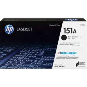 Cartouche de toner noir HP 151A (W1510A) originale pour imprimante HP LaserJet Pro série M4003 et MFP M4103 au Maroc. Toner LaserJet au prix le moins cher chez Devink.