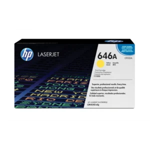 Cartouche de toner HP 646A Jaune (CF032A) originale pour imprimante HP Color LaserJet Enterprise CM4540 MFP au meilleur prix au Maroc.