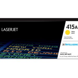Cartouche de toner HP 415A Jaune (W2032A) originale pour imprimante HP Color LaserJet Pro M454 et MFP M479 au meilleur prix au Maroc.