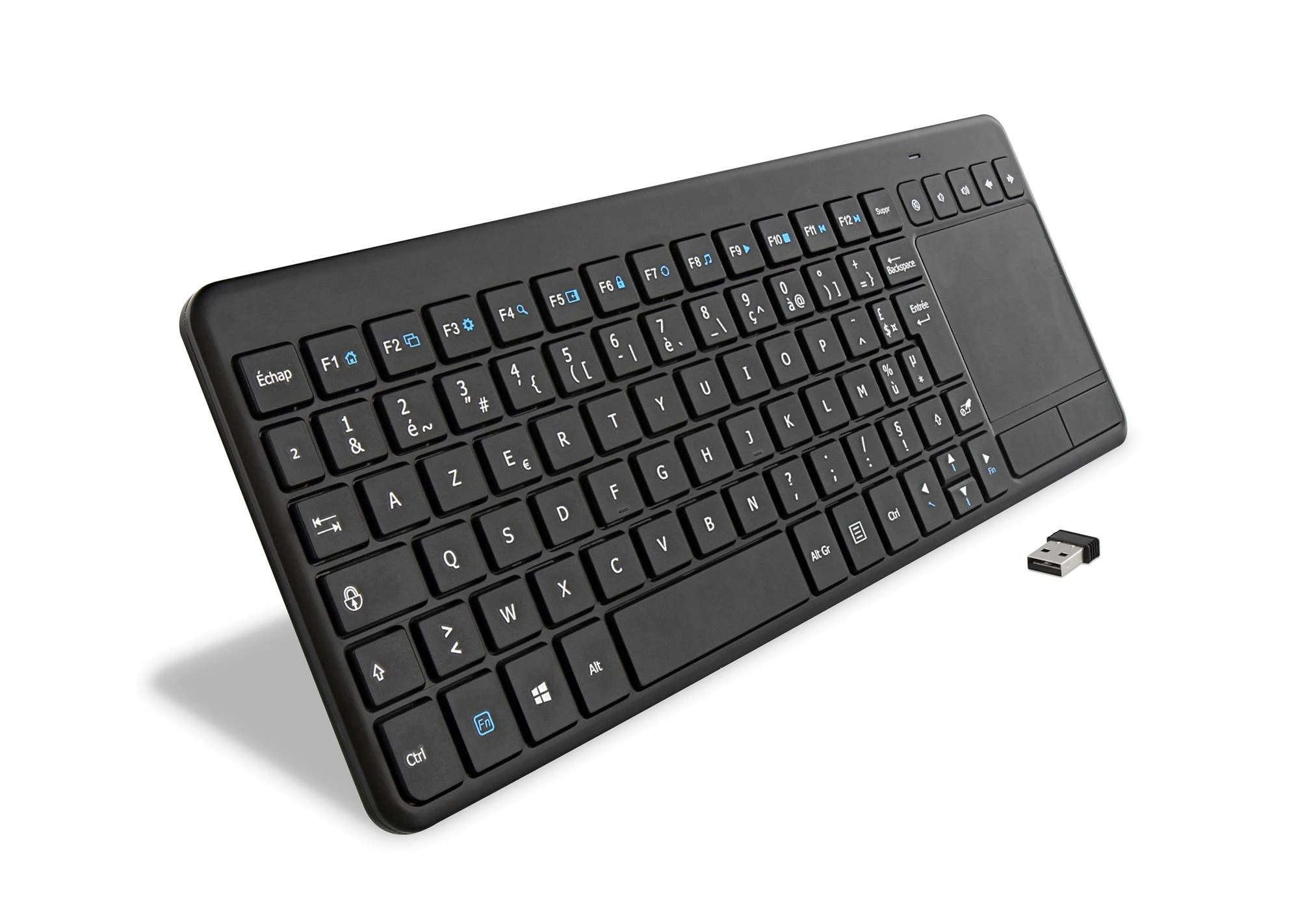 Clavier sans fil T'nB pour Smart TV avec pavé tactile intégré, idéal pour la navigation internet au meilleur prix au Maroc.